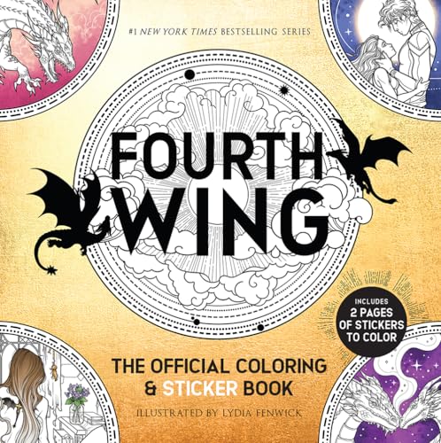 Fourth Wing: The Official Coloring & Sticker Book (Includes 2 Pages of Stickers to Color)