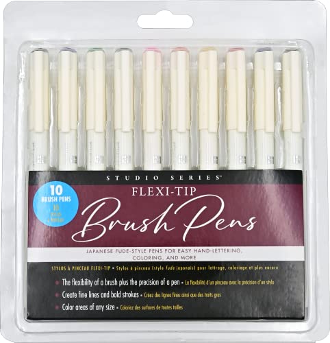 Flexi-Tip Brush Pens (Set of 10 Colors)