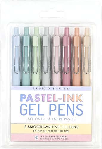 Pastel Gel Pens - 8 Smooth Writing Pens