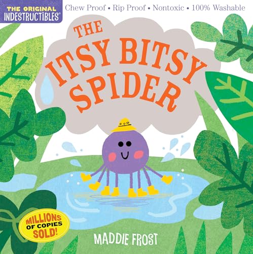 Indestructibles: The Itsy Bitsy Spider: Chew Proof - Rip Proof - Nontoxic - 100% Washable (Book for Babies, Newborn Books, Safe to Chew)