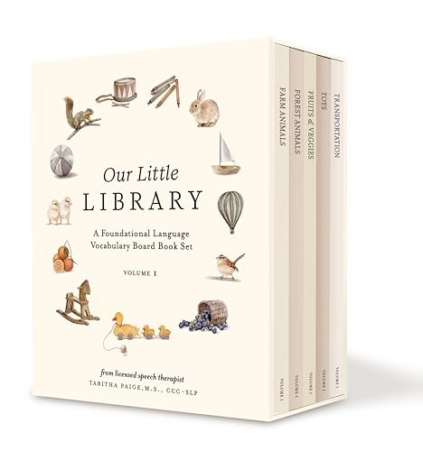 Our Little Library: A Foundational Language Vocabulary Board Book Set for Babies
