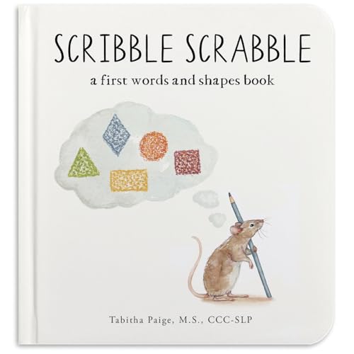 Scribble Scrabble: A Board Book of First Words and Shapes for Growing Minds (a Wishy Washy Sequel)