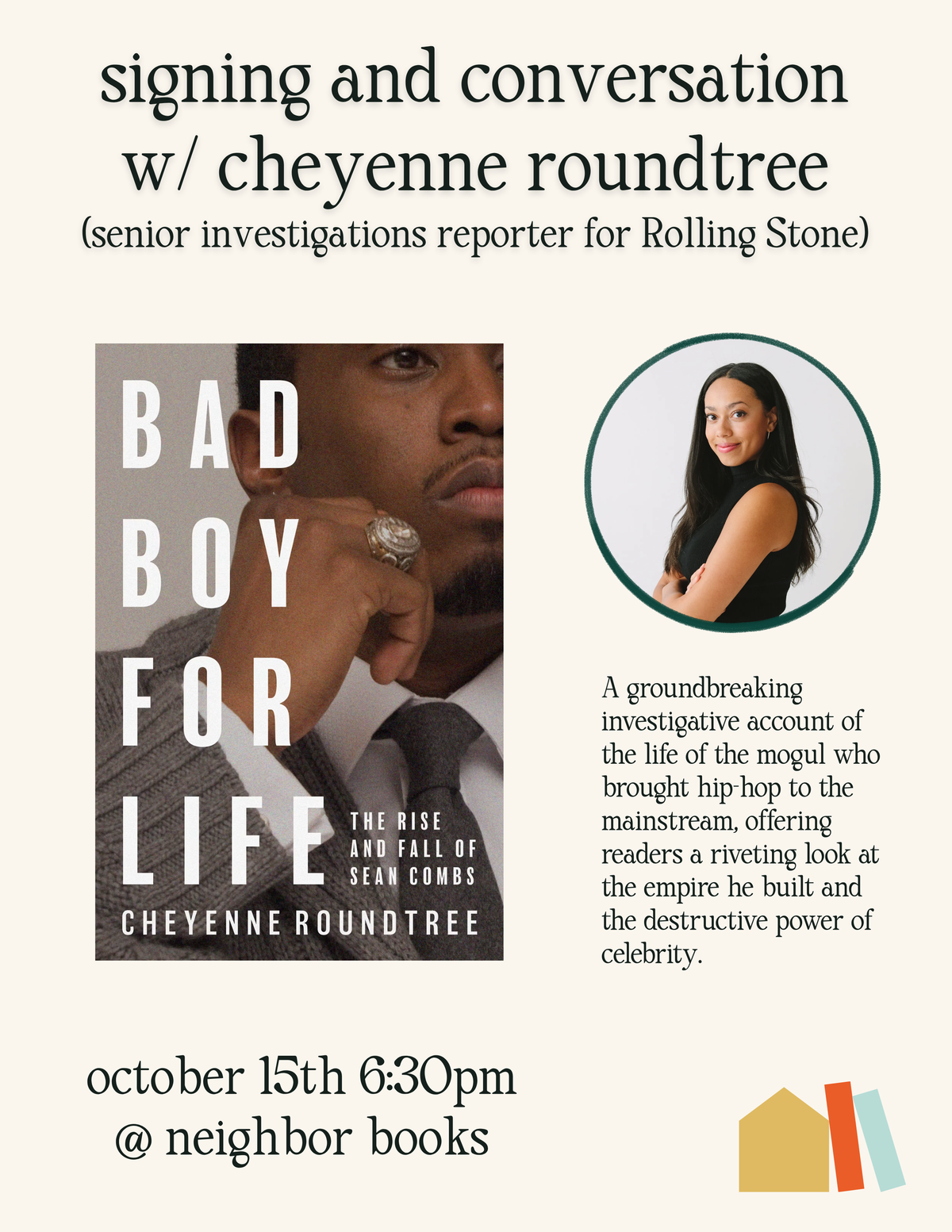 Cheyenne Roundtree Author Visit (Oct 15th) RSVP