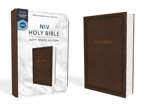 NIV, Holy Bible, Soft Touch Edition, Imitation Leather, Brown, Comfort Print