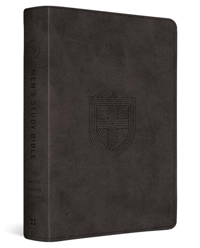 ESV Men's Study Bible (Trutone, Charcoal, Shield Design)