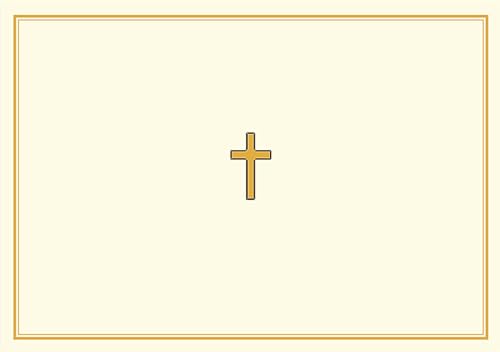 Gold Cross Note Cards [With 15 Enveolopes]