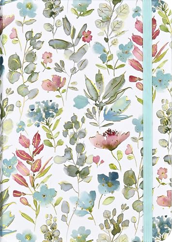 Floral Watercolor Journal (Deluxe Binding with Gold Gilded Pages)